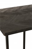 DINING TABLE GR MANGO WOOD W BLACK 192       - DINING TABLES